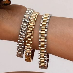 LUV AJ TIMEPIECE BRACELET GOLD NEW
